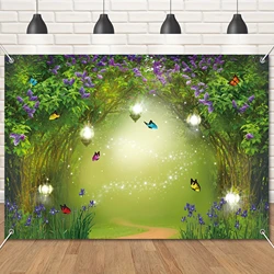 Spring Enchanted Forest Photography Background, Fairy Garden Enchanted Forest Background, Dreamland Wonderland Party Decoration,