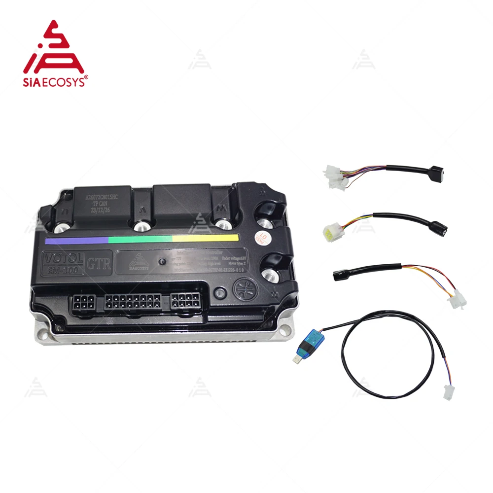 VOTOL EM100-2GTRP SV120GT 72V Peak 350A CAN BUS Motorcycle Scooter Controller Programmable for Electric QS Motor