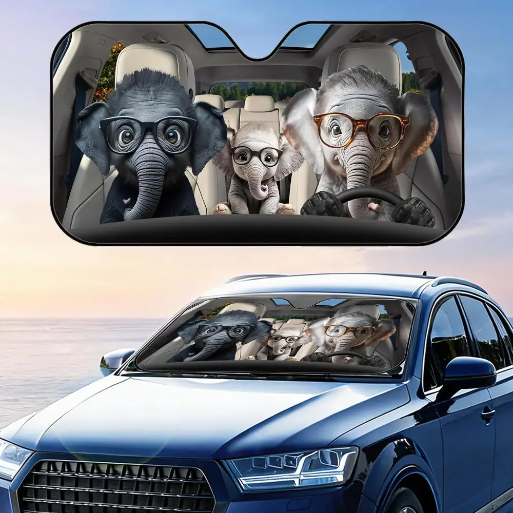 

Солнцезащитный козырек Elephant DRIVING, складной, универсальный, для лобового стекла автомобиля, защита от УФ-излучения, теплоизоляция, складная накидка