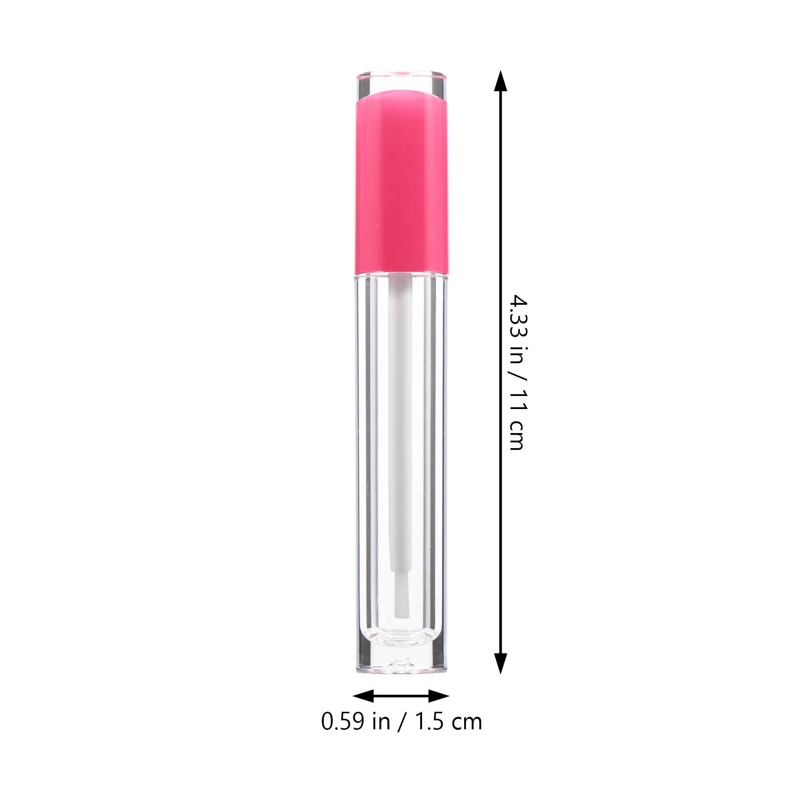 12 stuks lipgloss lege buizen roze hervulbare containers doorzichtige rubberen stoppers voor doe-het-zelf lippenbalsem opslagverpakkingen