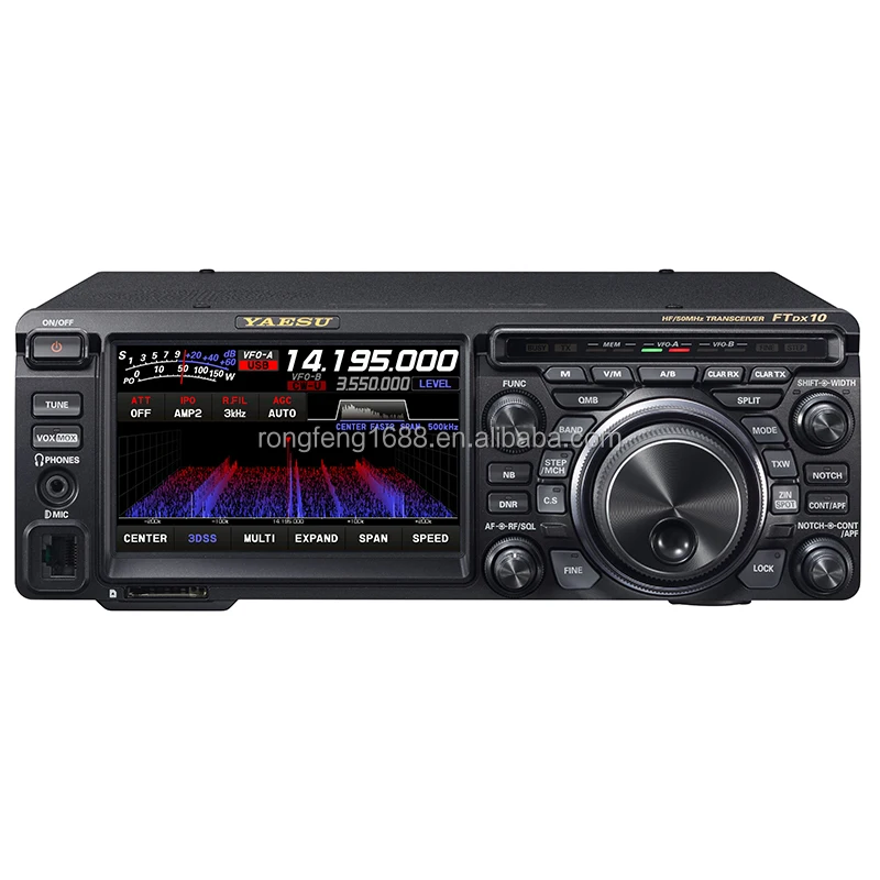 Amateur Radio HF/50 MHz Transceiver 100 Watt SDR Shortwave Radio Yaesu FTDX10 Two-Way Radio