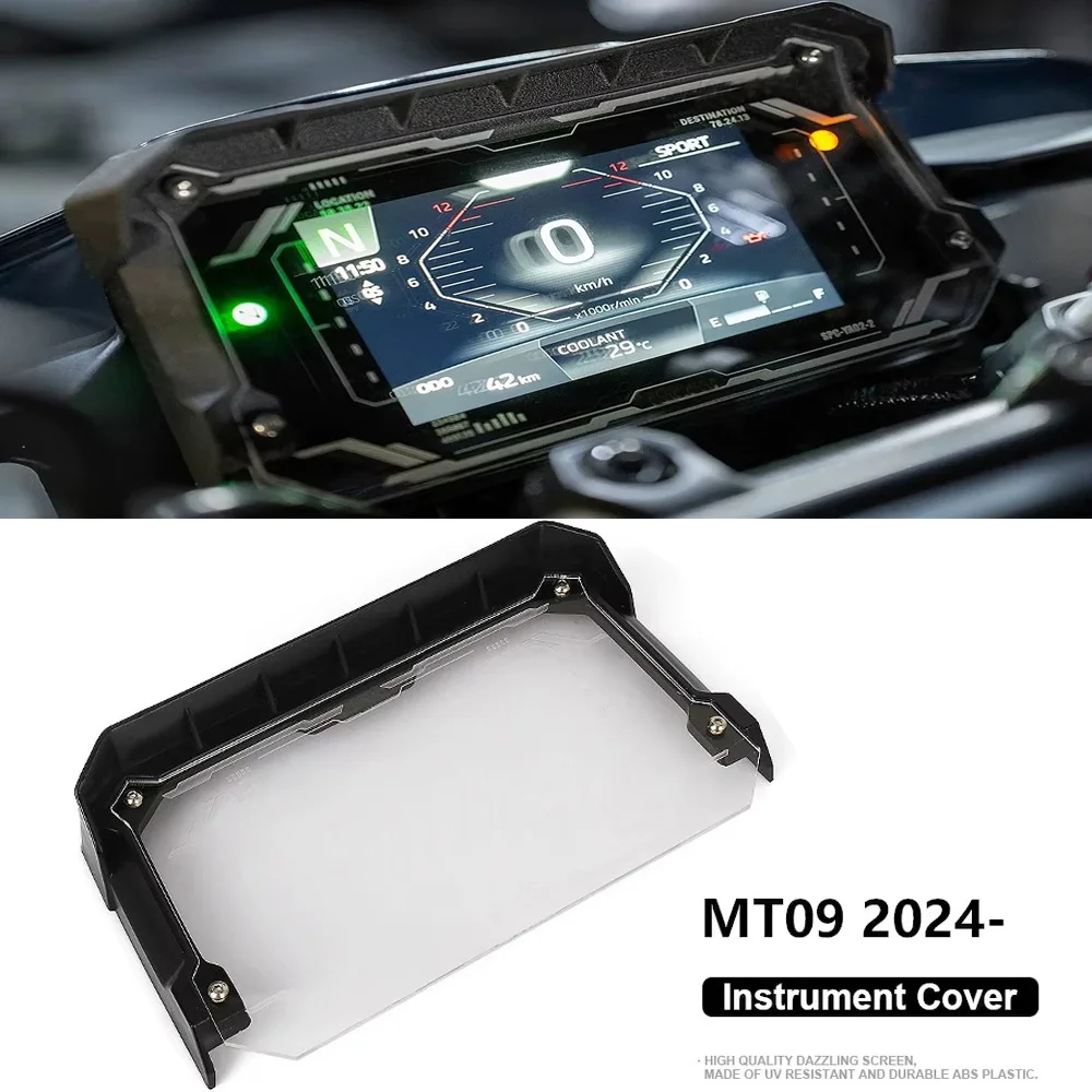 

Motorcycle Instrument Cover Speedometer Guard Case Gauge Odometer Tachometer Protection Accessory For Yamaha MT-09 2024-