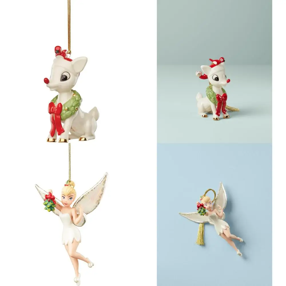 

Rudolph & Cardinal Companion Christmas Ornament, Festive Holiday Decor, Perfect Gift for Collectors