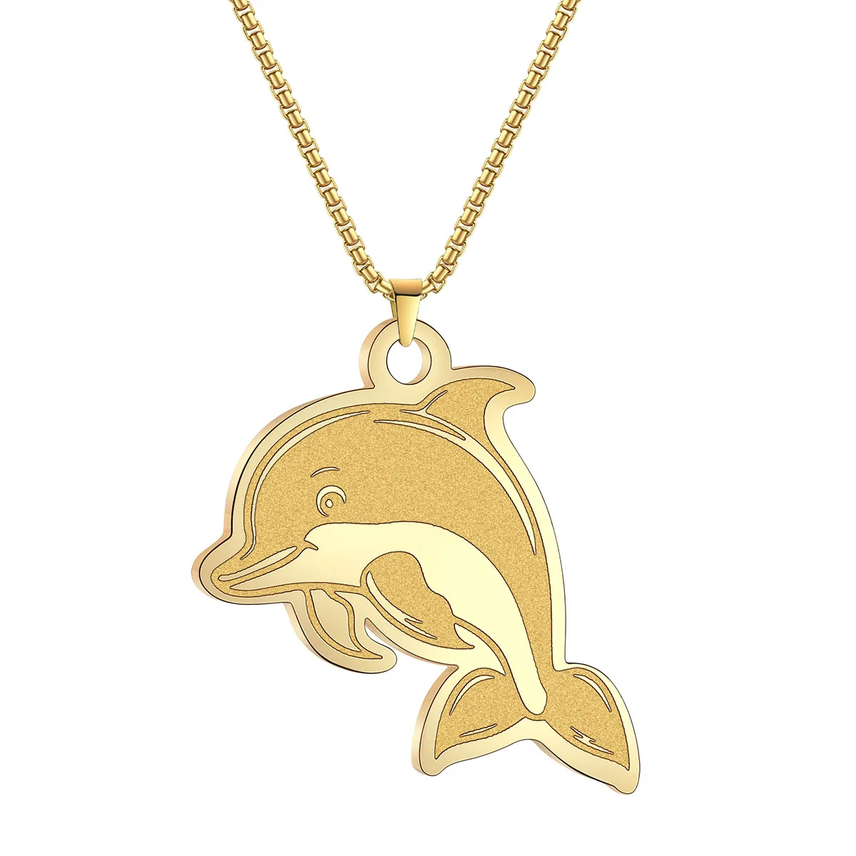 Cute Dolphin pendant Necklaces for women luxury metal chain charms Ocean Animal Choker jewellery high quality Birthday Gifts