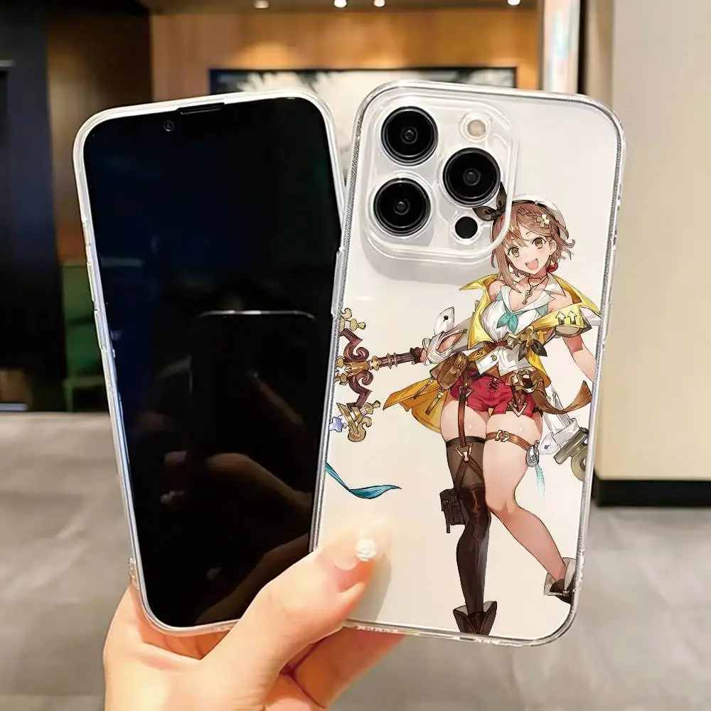 Coque de téléphone transparente Atelier Game Ryza pour iPhone 17 16 15 14 13 12 11 Mini Pro Max Plus