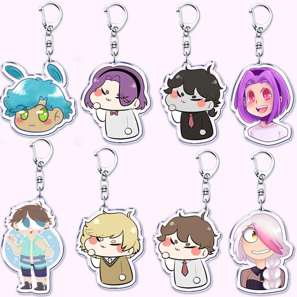 Cute Fnafhs Keychains Fhs Five Nights At Freddys High School	Keyring for Accessories Bag Pendant Key Chain Ring Jewelry Gifts