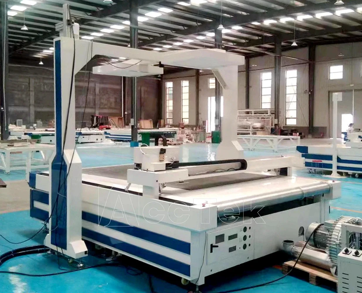 High Speed Cnc Oscillating Knife Cutting Fabric Leather Pvc Cutting Machines with Ccd Camera