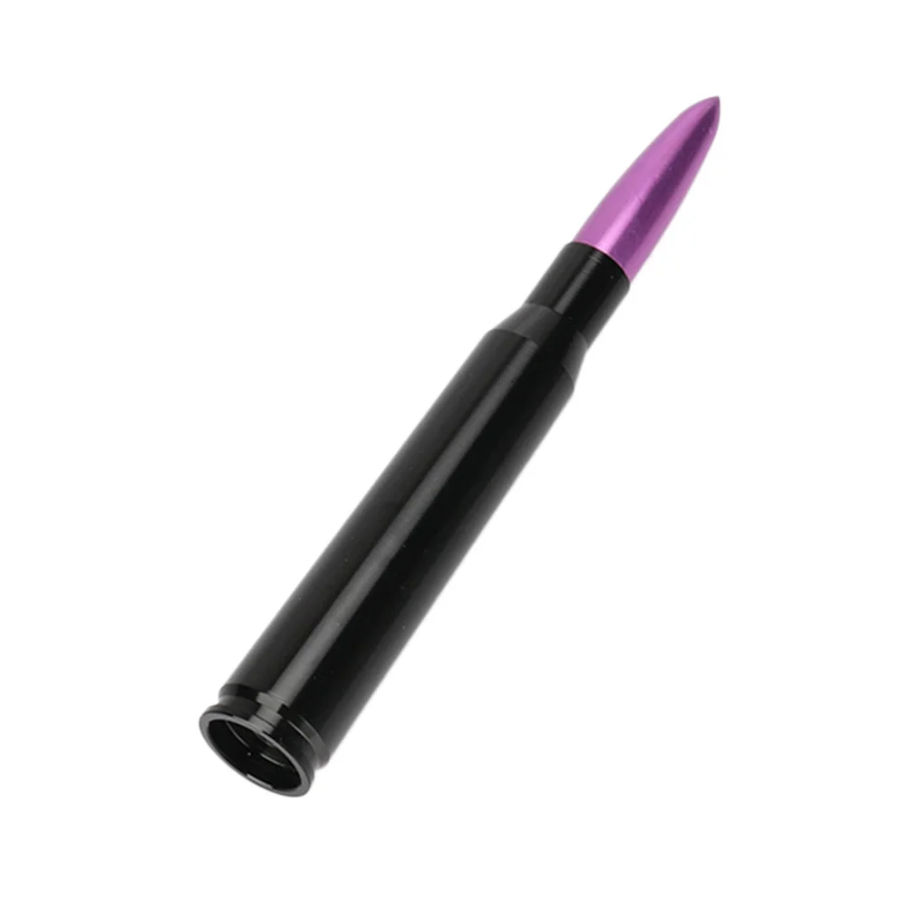 

Car Roof Antenna Universal Fit Purple Alloy Stubby Antenna No Tools Required Easy Install for Car Modified Decoration and