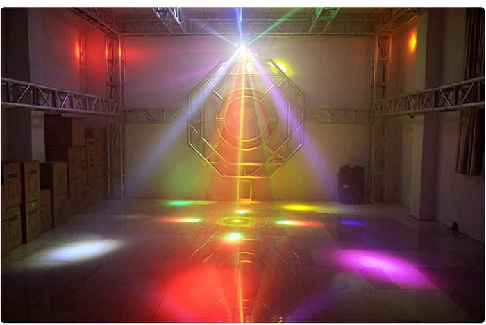 Super Effect DJ Bühnenbeleuchtung Projektor Vollfarbstrahl Rotierendes Bienenauge Blitzlicht für Disco Bar KTV Familientreffen – Detail 8