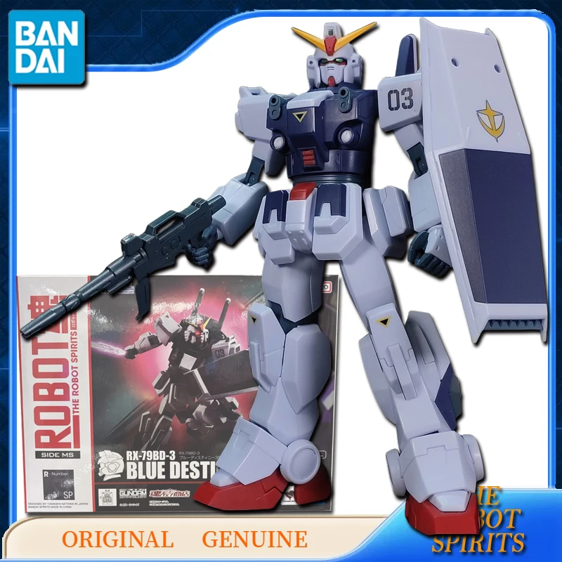 Bandai Original THE ROBOT SPIRITS GUNDAM RX-79BD-3 BLUE DESTINY UNIT-3 Anime Action Figures Toys for Kids Gift Assembly Model