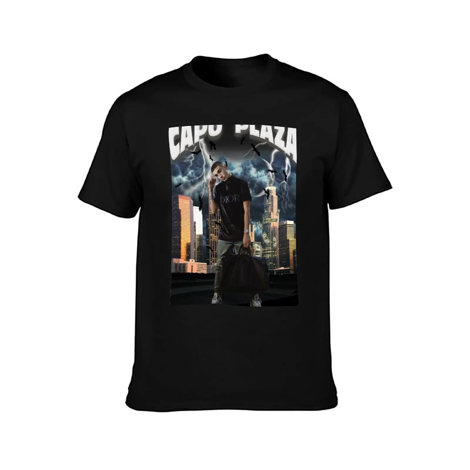 CAPO PLAZA trap Ita T-Shirt t shirts for man pack white cotton t shirt pack t shirts cotton 100% T-shirt
