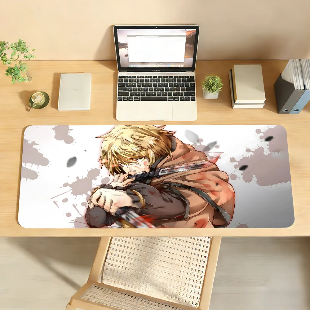 Alfombrilla de ratón de Anime Vinland Saga, alfombrilla de ratón antideslizante de goma para ordenador portátil, alfombrilla de ratón para jugadores, decoración, alfombrilla de escritorio
