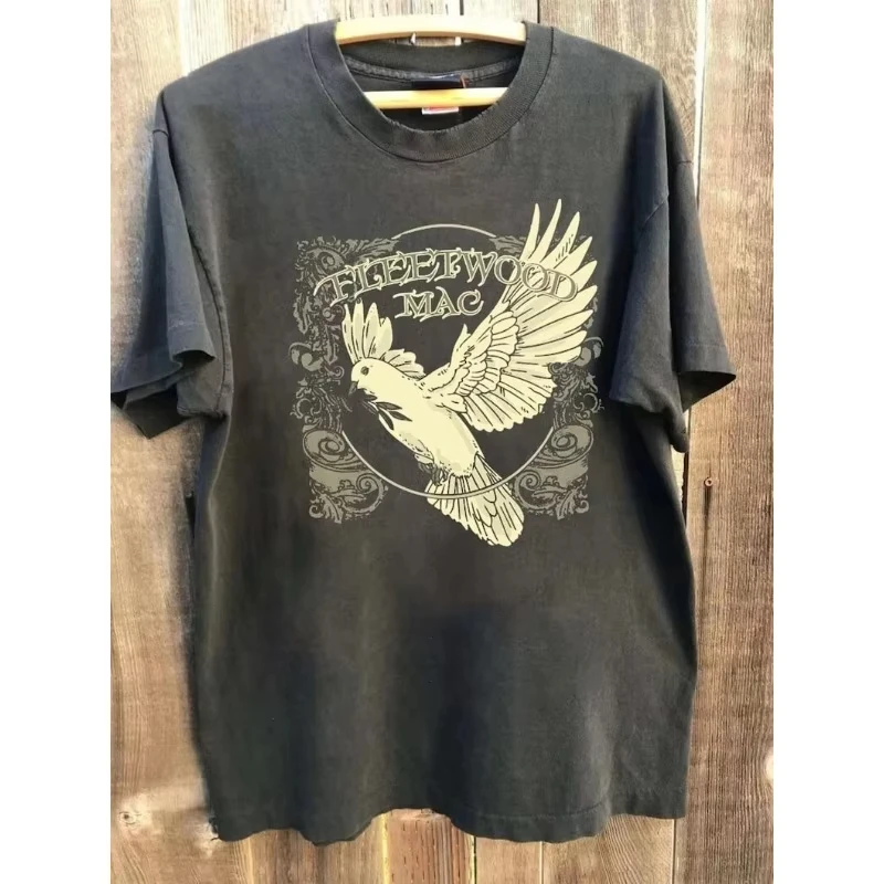 Rock Band Fleetwood Mac Stevie Nicks Graphic Print T-Shirt Summer Men's and Women's Loose and Breathable T-shirt Top