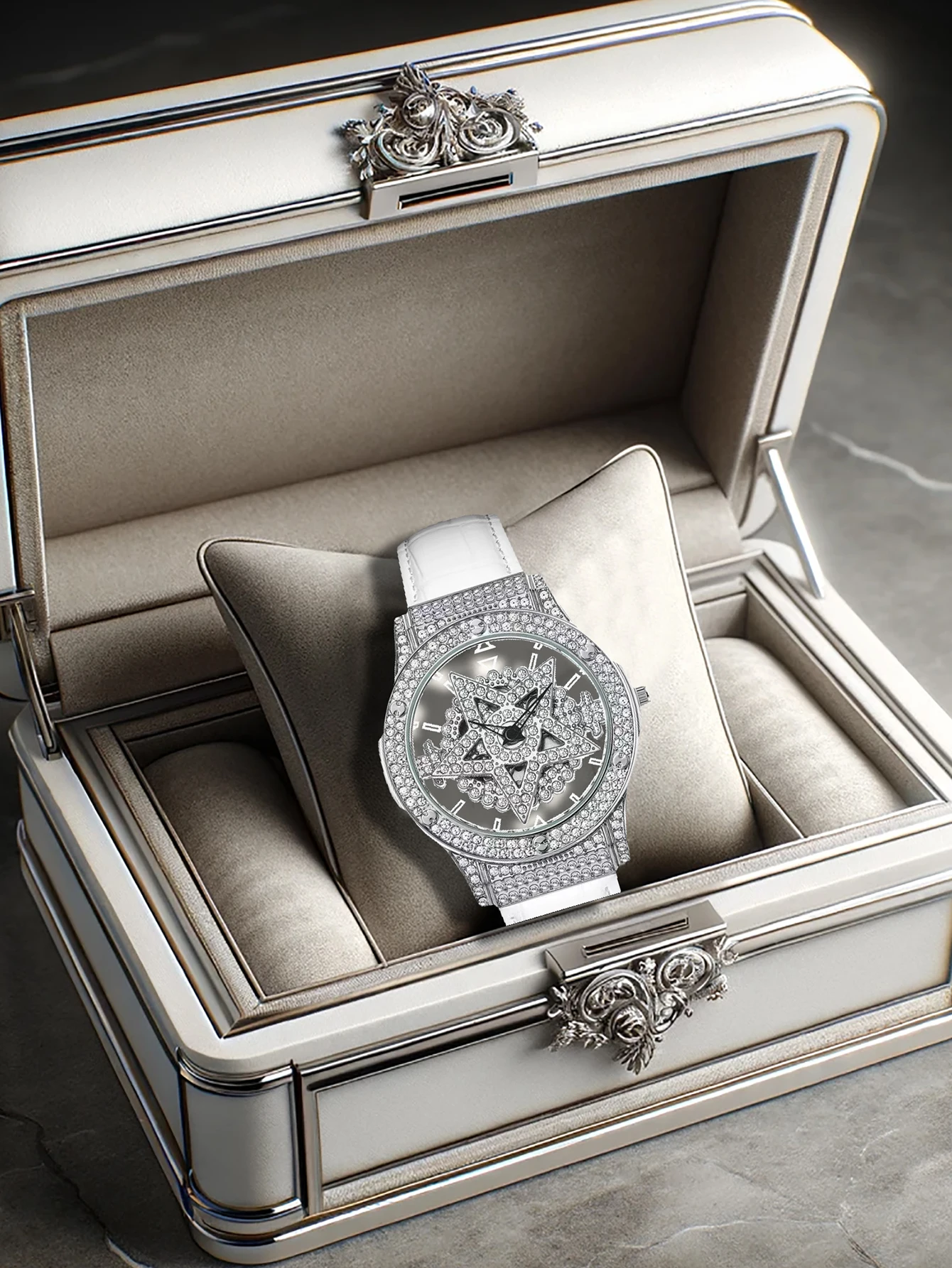 

Новые женские часы: роскошные, великолепные, красивые, вращающиеся женские кварцевые часы