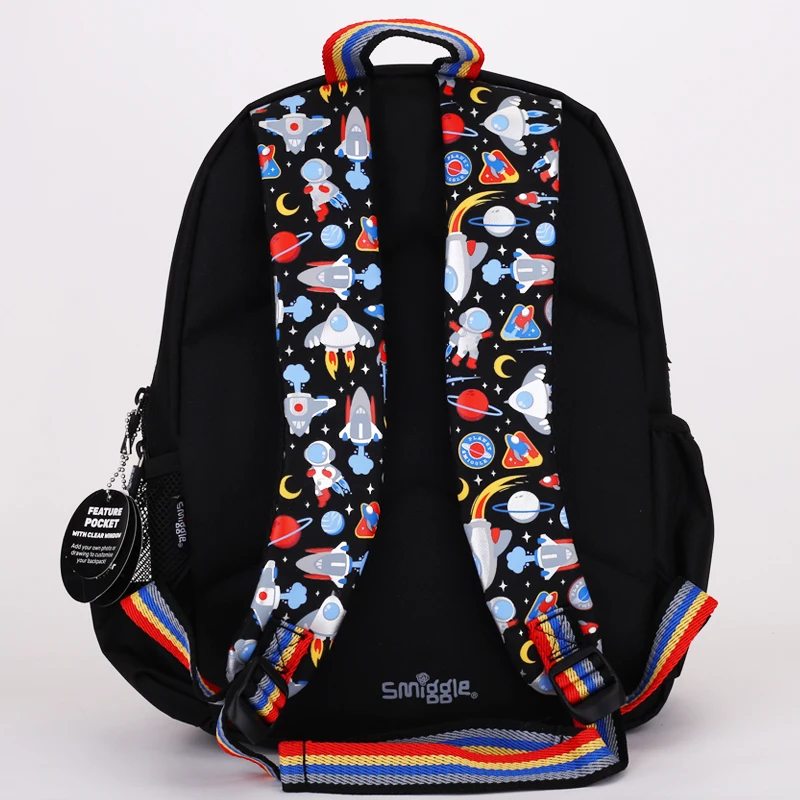 Mochila infantil de grande capacidade dos desenhos animados, saco de escola do estudante, novo, genuíno, Austrália, smiggle, reduzir o estresse, presente de aniversário para meninos