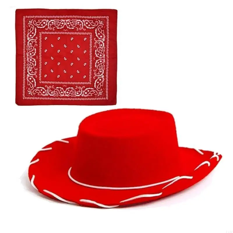 

F19F Fisherman Hat Handkerchief Set Windproof Protecting Hat Sophisticated Unisex Hat