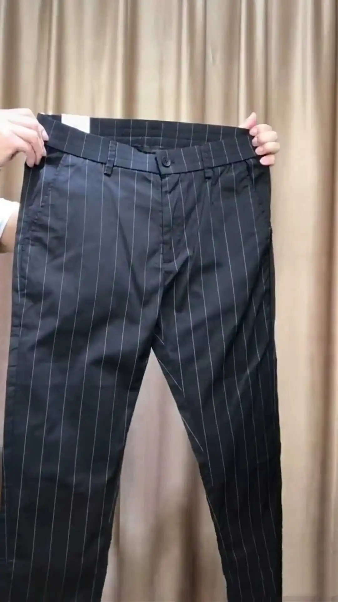 

959 New Men's Casual Faionable Korean Sle Slim Fit Personali Match Haome Leisure Pants Urban Busin Casual Striped...