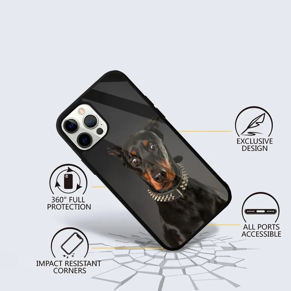 Doberman dog  Phone Case For iPhone 15,14,13,12,11,Plus,Pro,Max Mini Magsafe Magnetic Wireless Charging