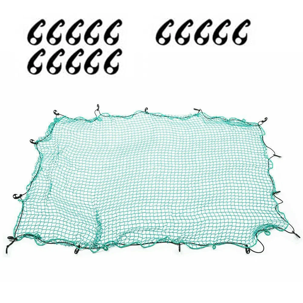 

Heavy Duty 1 5m x 2 2m Cargo Mesh Bag with 15 Hooks Ideal for Secure Load Management in SUVs and Pickup Trucks