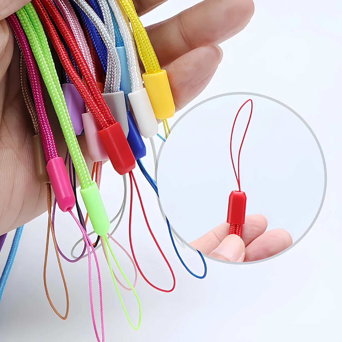 5-20 Stück Nylon-Lanyard Handgelenkband für Handy, Kamera, USB-Stick, Schlüsselanhänger, Anti-Verlust-Band, DIY-Hängeband, Universelles Seil – Detail 4