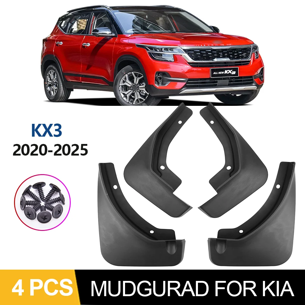 

Car Front Rear Mudflaps Fender OEM Style Mud Flap for Kia KX3 Accessories 2020 2021 2022-IN Mud Flaps Mudguards Splash Guards