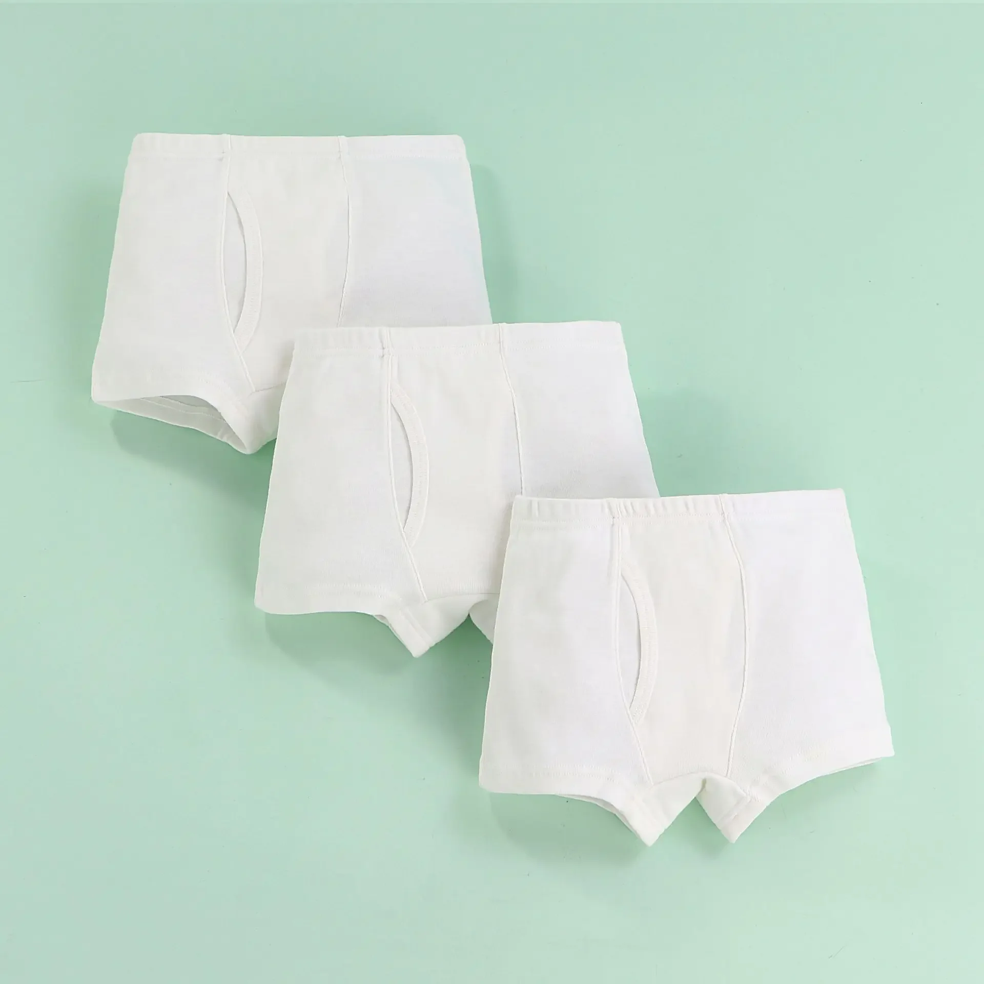 White Kids Underpant 100% Cotton Baby Girls Briefs 3 4 5 6 8 10 Years Little Boys Students Boxer Underwear Girls Panties