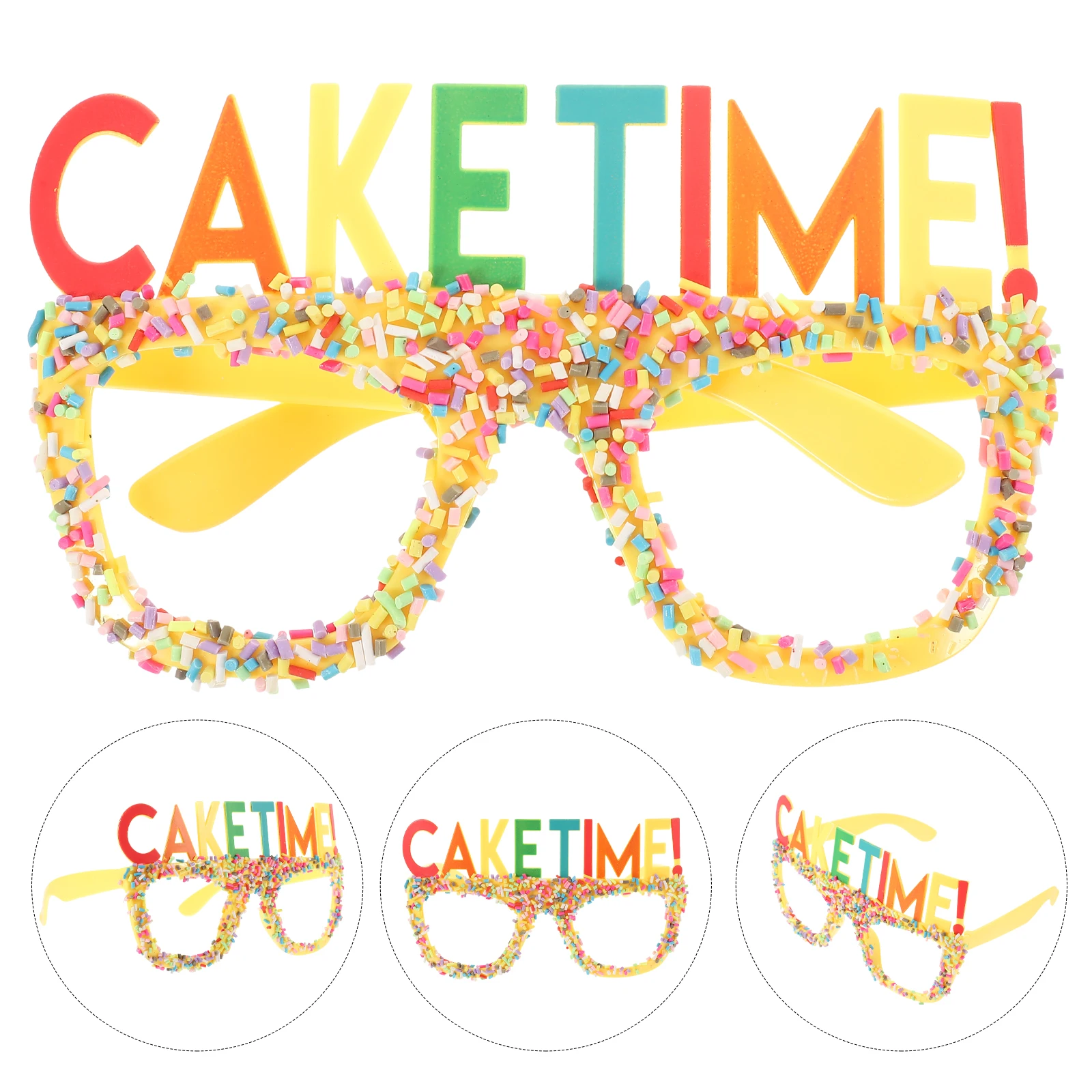 

Funny Creative Sunglasses Photo Props Happy Birthday Glasses Red Cake Decoration Party Supplies Reusable Sunglasses