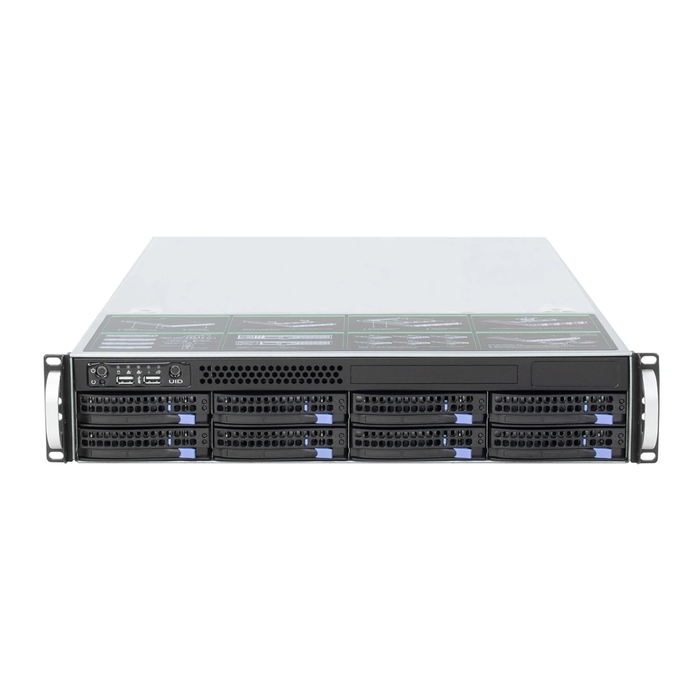 High-performance Custom Single 7001/7002 Good Price 7251 8core 2.0GHz * 1 RAID 800W PSU 2U Server