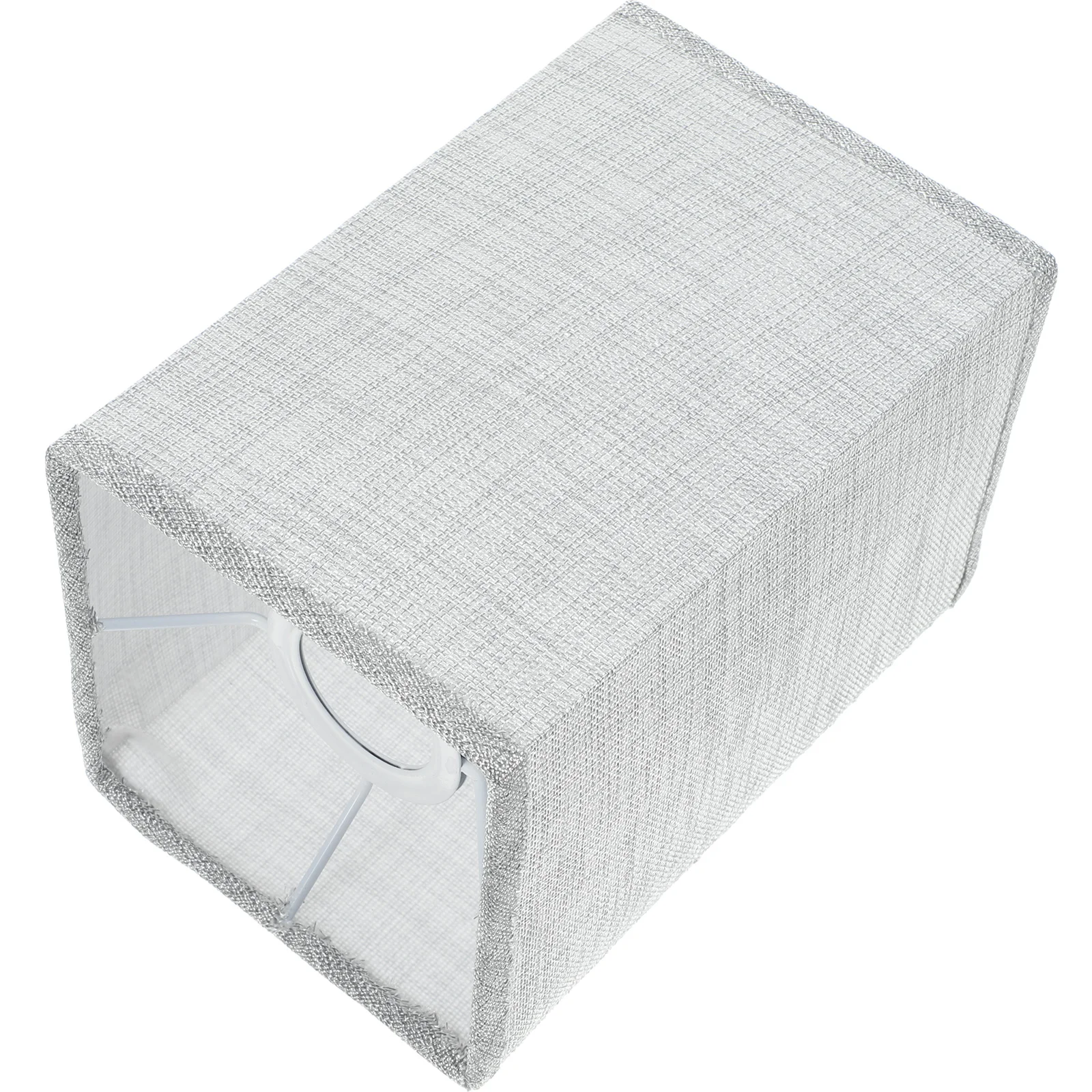 Square Lampshade Ceiling Cloth Shades Floor Wicker Lampshades for Linen Table Bedside Replacement Office