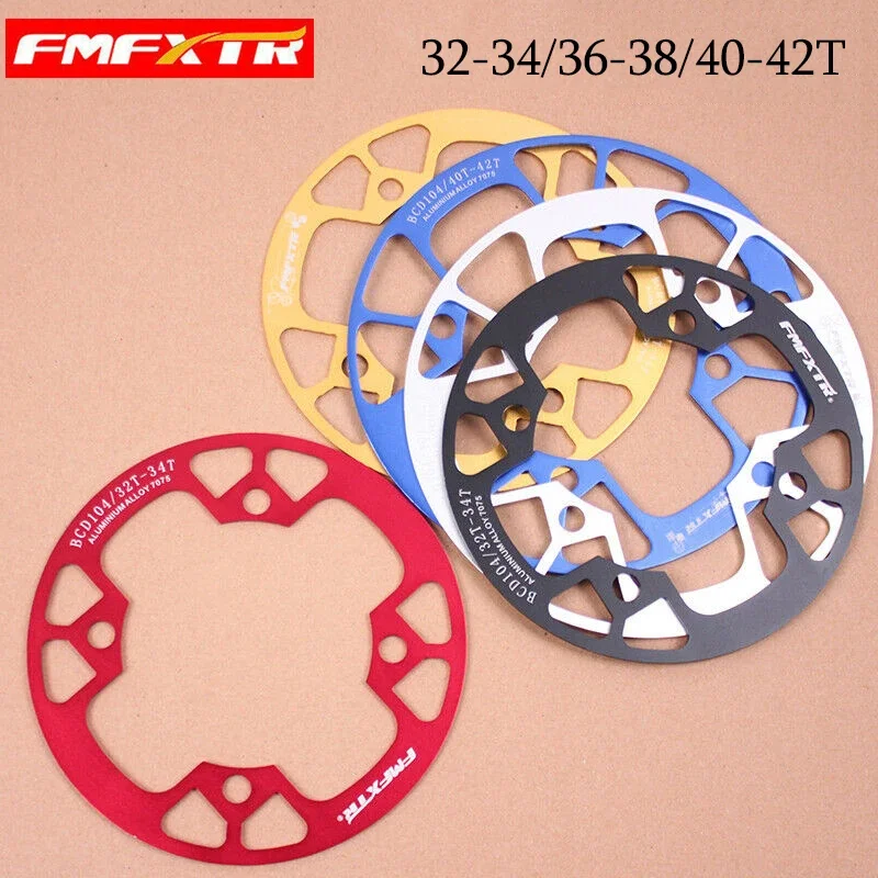 

Mountain Bike Crank BCD104 Protector Chainring Protection Cover bicycle aluminum alloy Crankset Guard Chainwheel Accessories