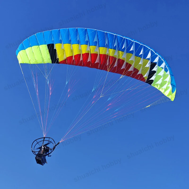 1Set 3 Meters Wingspan Paraglider Kit RC Model 2814 Brushless Motor 30D Nylon Canopy PNP Version for Stunt Flying Paragliding