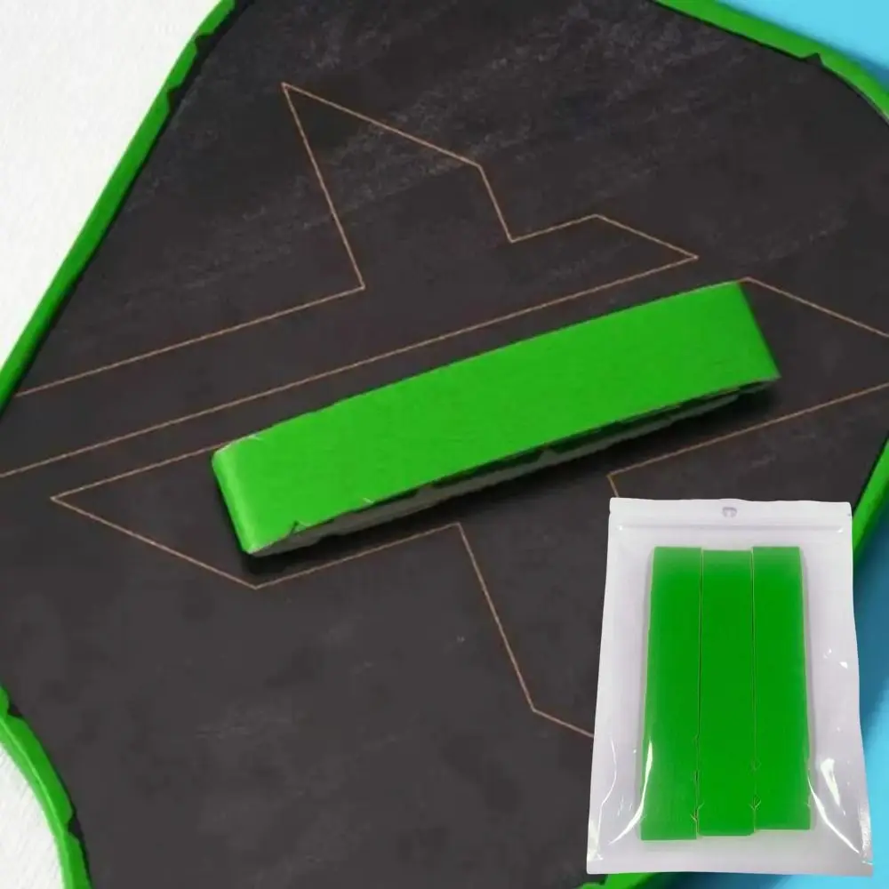 3Pcs PU Pickleball Paddle Protection Tape Thickened Curved Fit Racquet Protective Sticker Wear Resistant No Wrinkling