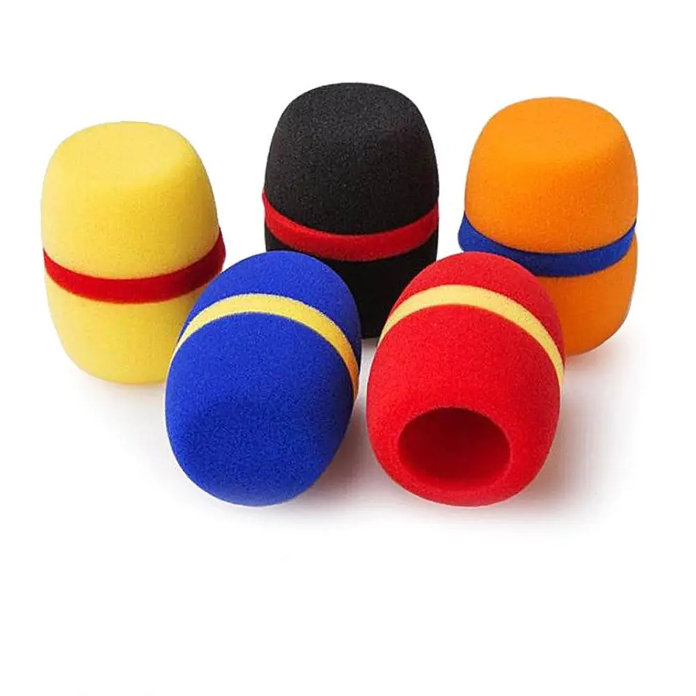 4PCS Headset Windscreen Thickened KTV Handheld Dust Proof Soft Sponge Microphone Cover Replacement Accessories