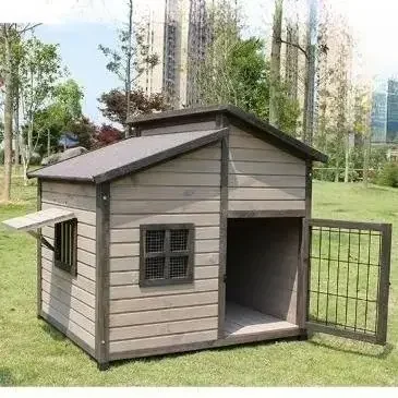 Wholesale Sale High Quality Outside Huge Modern Weatherproof Wooden Luxury Large kennel For Indoor Outdoor Dog nest