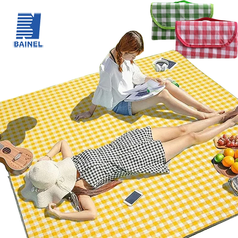 

Picnic Mat Camping Hiking Outdoor Portable Beach Blanket Folding Camping Mat Thick Waterproof Lawn Cloth Camping Equipment Mat