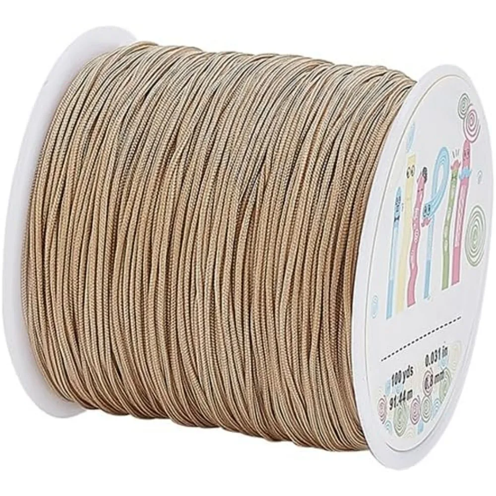 

100 Yards 0.8mm Nylon Beading String Bracelet String Chinese Knotting Cord Thread Lift Shade Cord for Windows