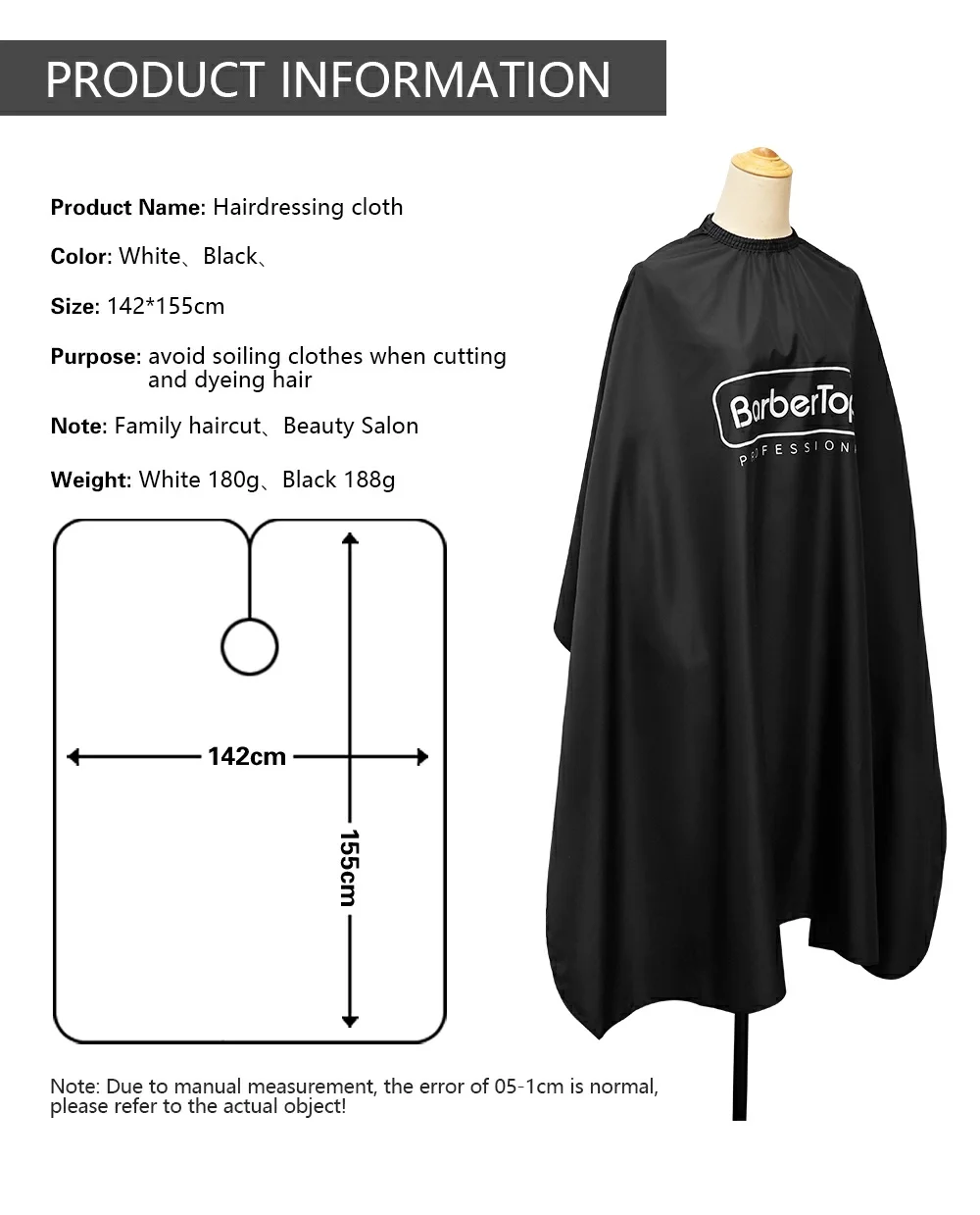 Neue Friseur Haars chneide umhänge Retro wasserdichtes Friseur kleid profession elle anti statische Haars tyling Stoff Salon liefert Werkzeug – Detail 5