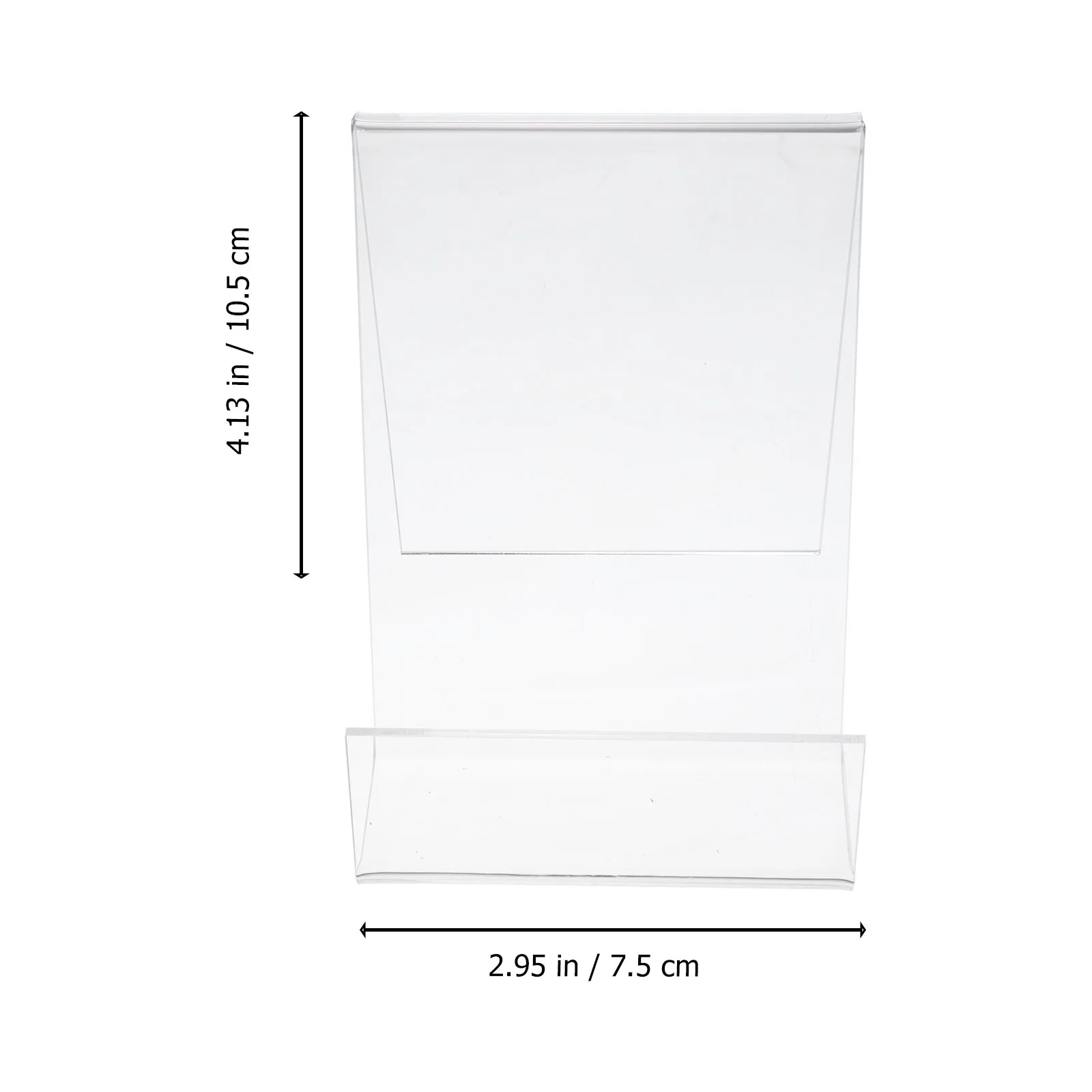 Imagem -06 - Acrílico Transparente Livro Display Stand Suporte do Livro Vertical Livro Prateleira Textbook Display Stand Pcs