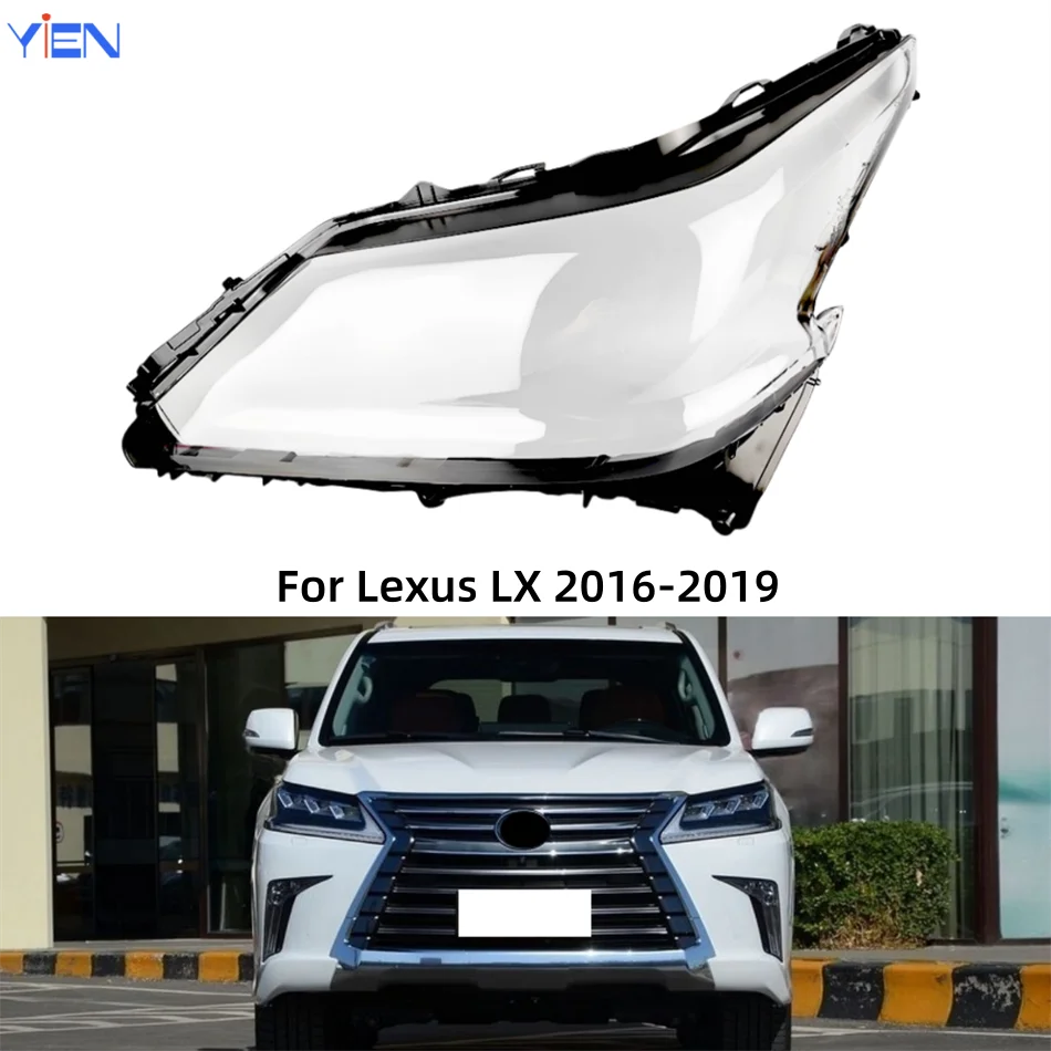 

For Lexus LX LX570 2016 2017 2018 2019 Accessories Cars Lampshade Headlight Shade Car Front Headlight Lens Cover Lights Shell
