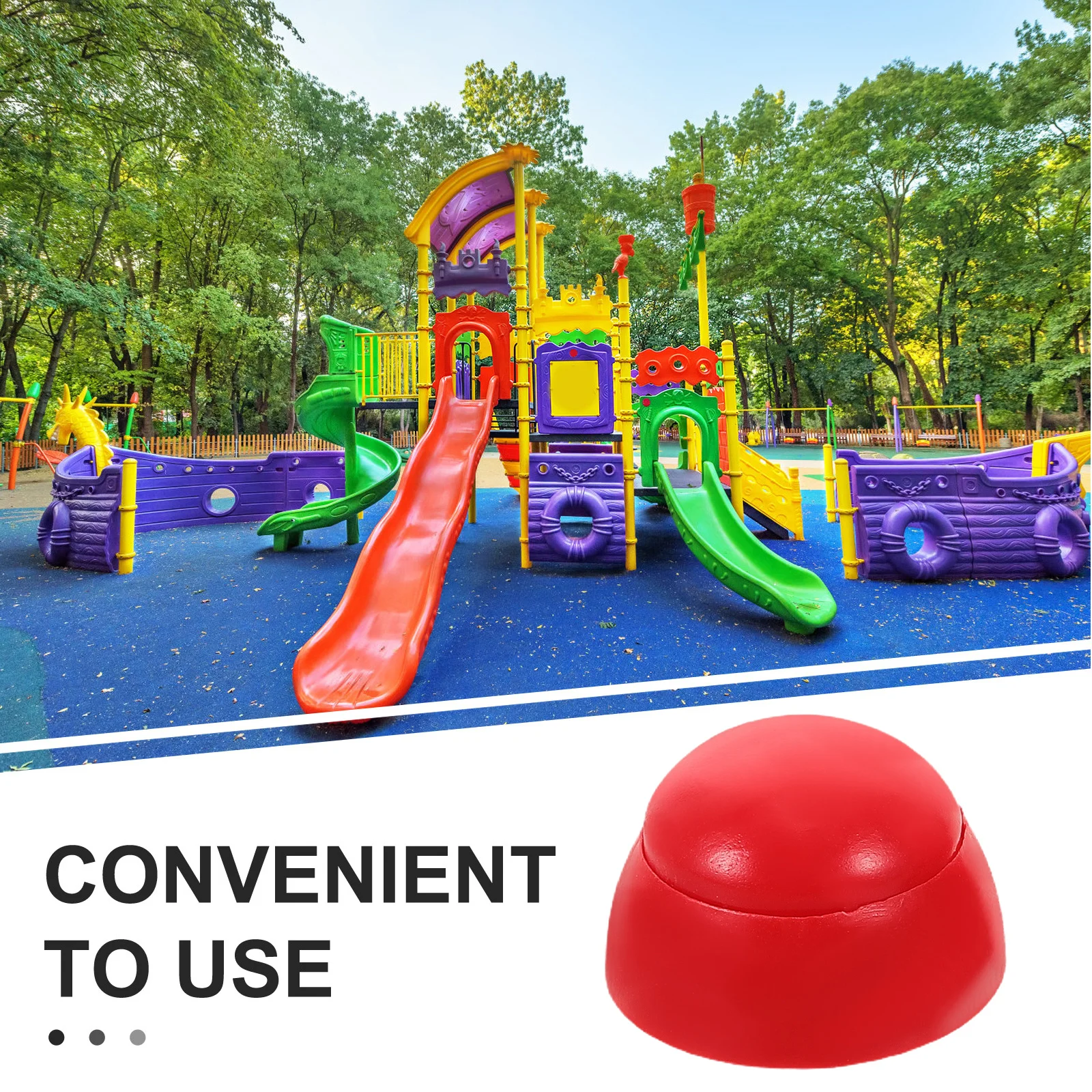 Tampas de parafuso para playground, tampas protetoras de parafuso de plástico para segurança infantil, design à prova de intempéries, aumenta a estabilidade da área de jogo e com 10 peças