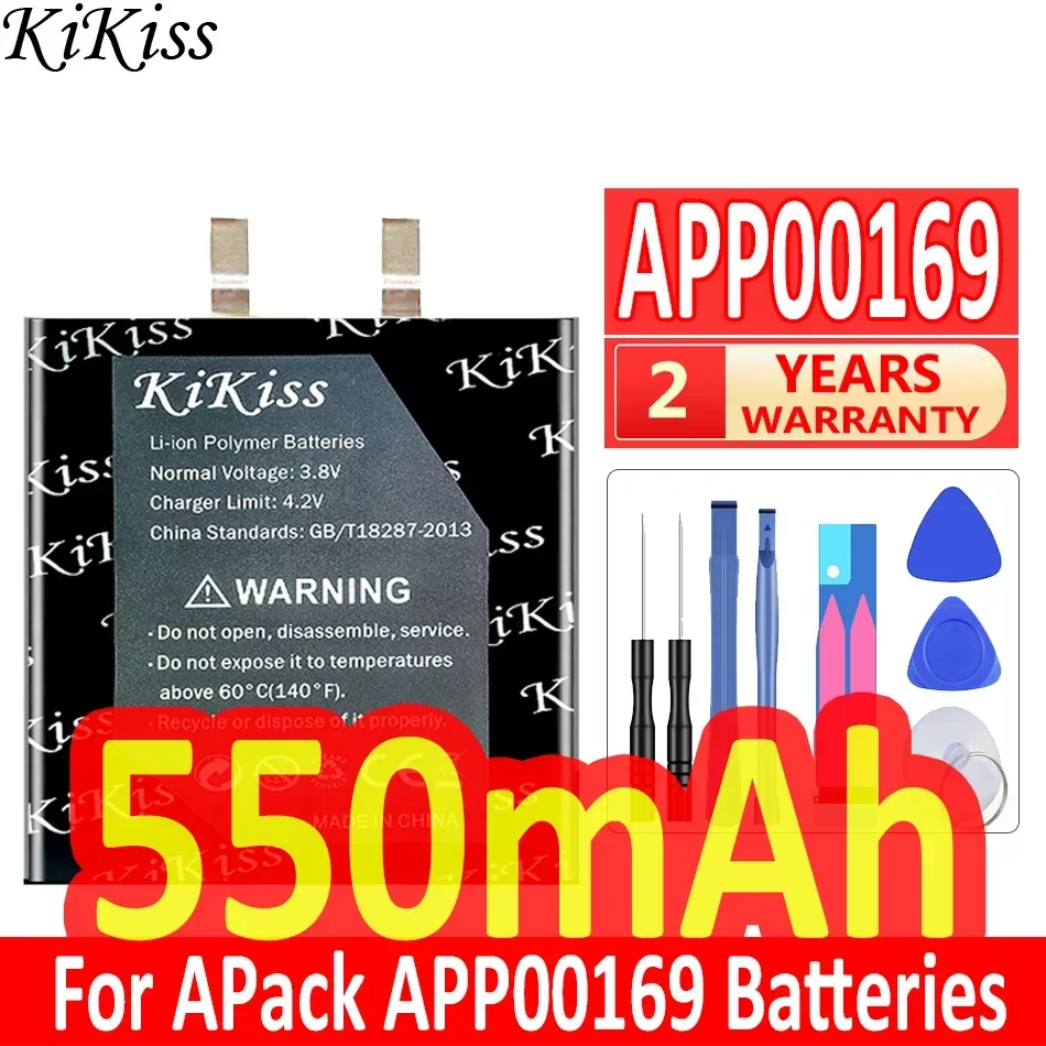 Batteria KiKiss da 550 mAh per batteria APack APP00169