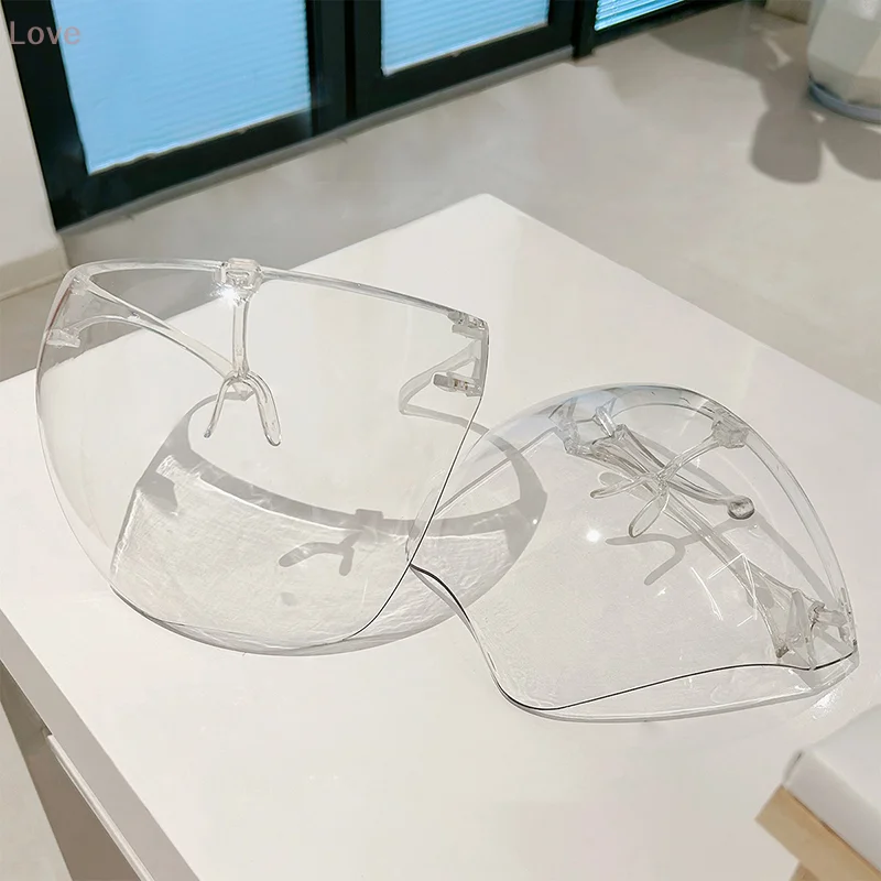 [L&P] قناع واقٍ مضاد للضباب ومضاد للغبار، نظارات شفافة عالية لفن الأظافر، درع كامل الوجه للجنسين، درع عين عالي الوضوح