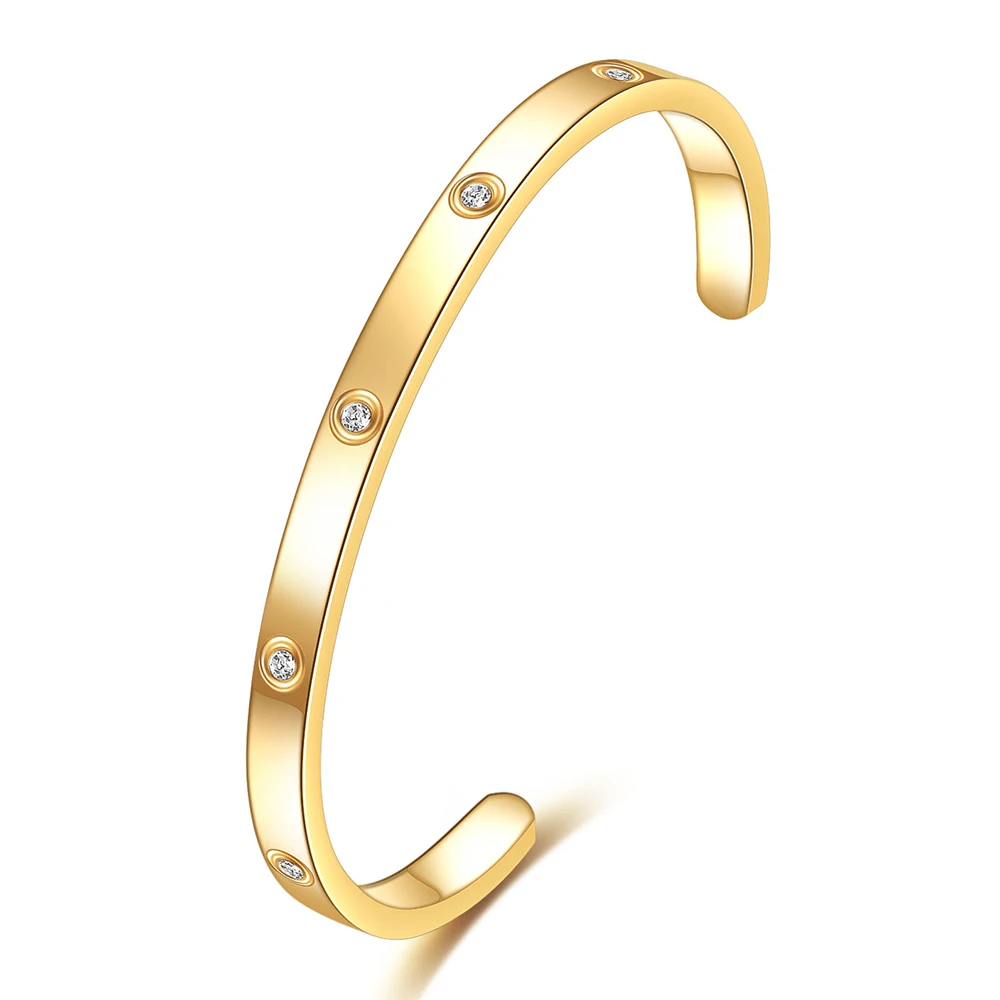Nibastar Holle Ster Armbanden & Bangles Voor Vrouwen Mode Rvs Zoete Romantische Armband Rose Gouden Kleur Sieraden Cadeau