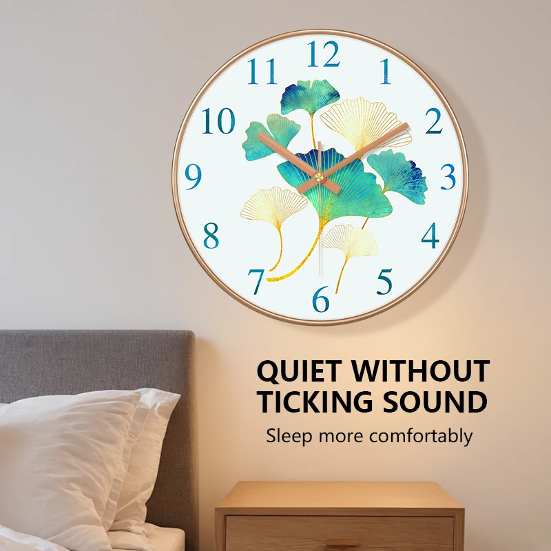 Abstract Colorful Wall Clock ABS Frame Loudspeaker Mute Movement Modern Art  Design Clock for Living Room Bedroom Home Decor
