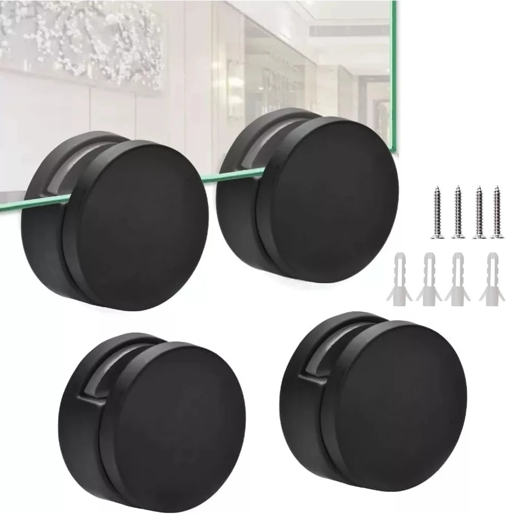 

4 Set Mirror Clips Mirror Hanging Hardware Mirror Holder Clips Mirror Hang For Home Bathrooms Dressing Table Zinc Alloy