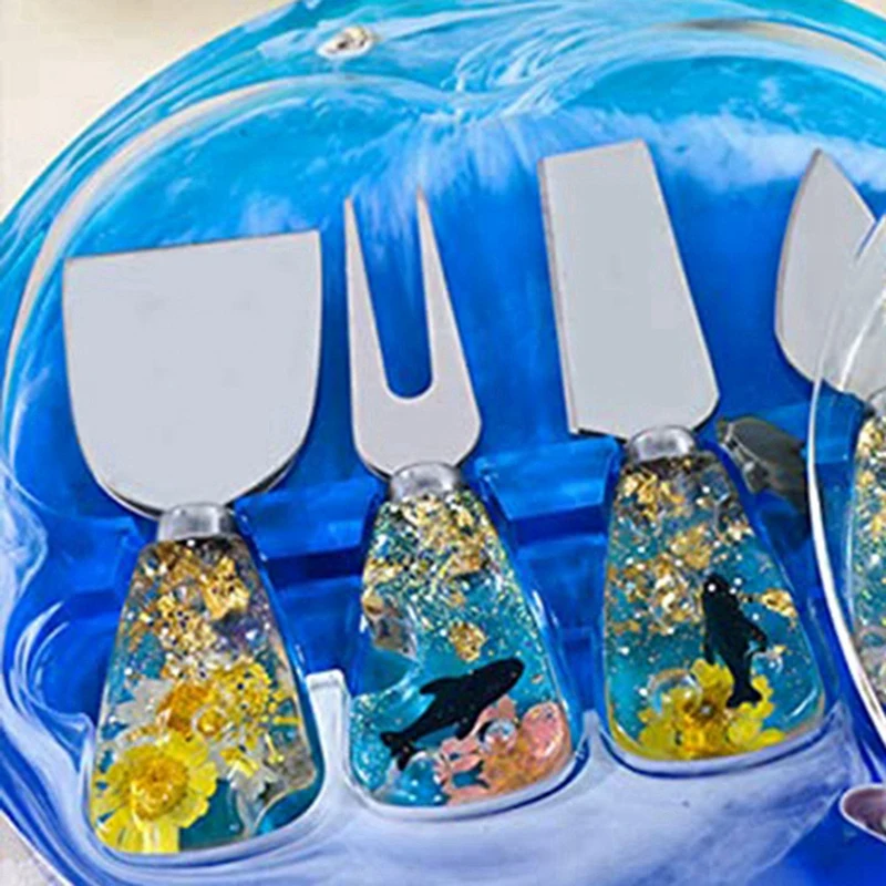 3Pcs High Quality Silicone Knife Handle Molds