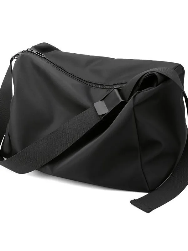 

Мужская повседневная спортивная дорожная сумка через плечо, легкая водостойкая сумка большой емкости для фитнеса, сумка через плечо из нейлоновой ткани