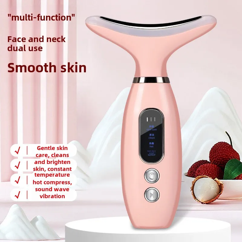 

Microcurrent Face Neck Beauty Device Photon Firming Rejuvenation Anti Wrinkle Thin Skin Care Facial massager