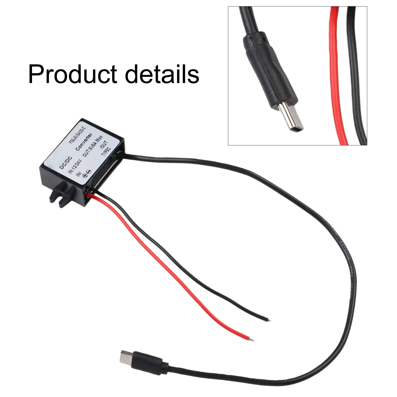 12V 24V Converter 5A Power Supply 24v To 5v Charging Adapter Overload Current Protection Short Circuit Protection