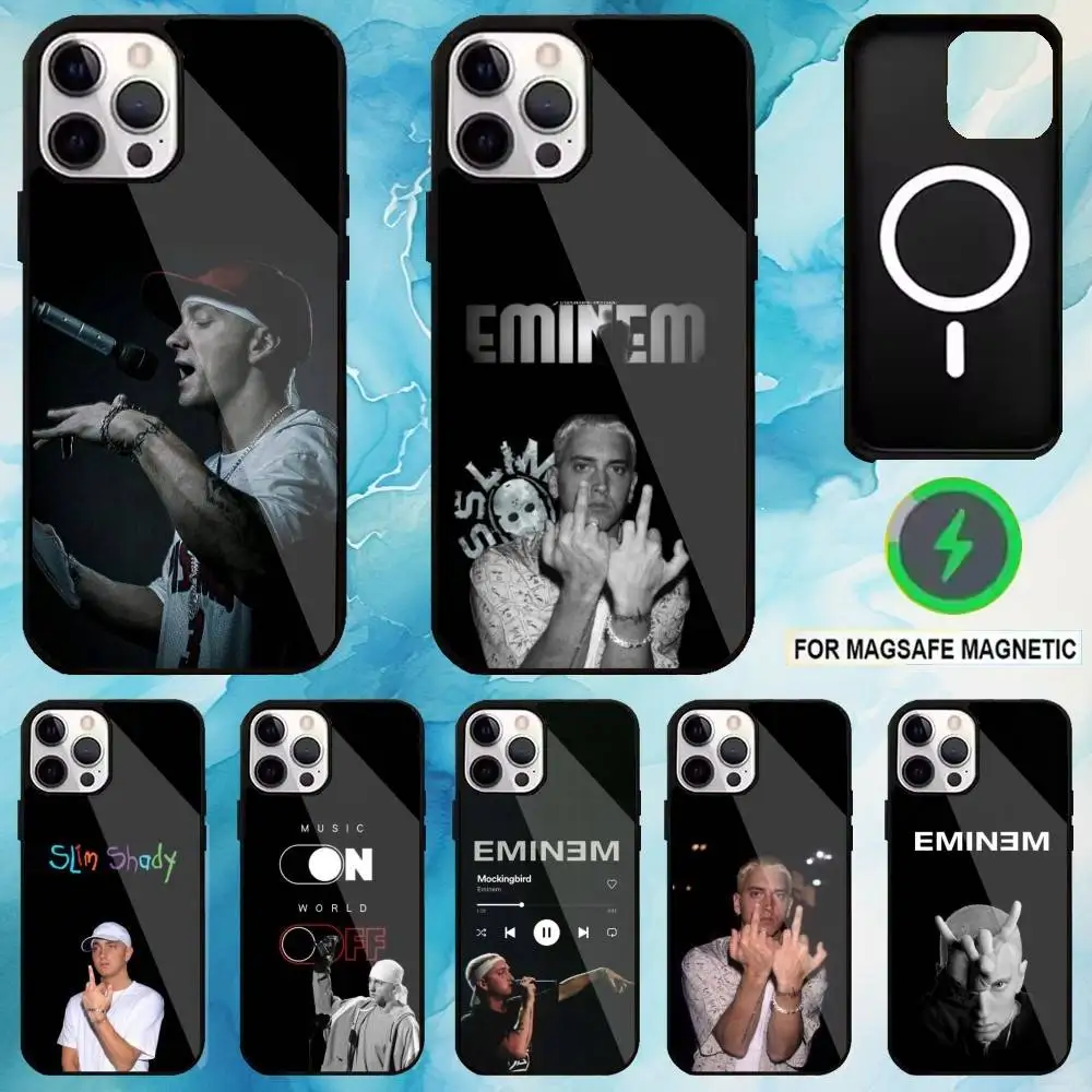 

Singer E-Eminem Phone Case For iPhone17,16,15,14,13,12,11 Plus,Pro Max Magnetic For Magsafe Wireless Charging